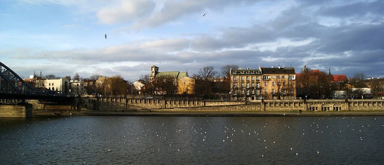 Kazimierz seen from the south, Krakow