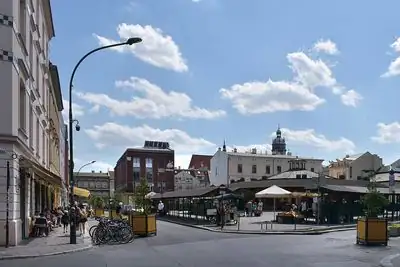 Plac Nowy and its round market hall, Kazimierz, Krakow