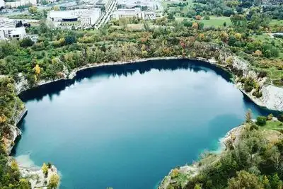 The flooded Zakrzowek quarry, Krakow